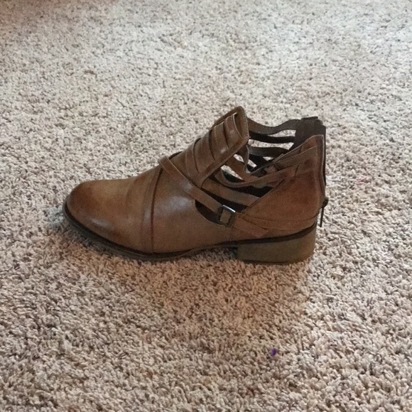 brown leather ankle boots - Picture 4 of 5